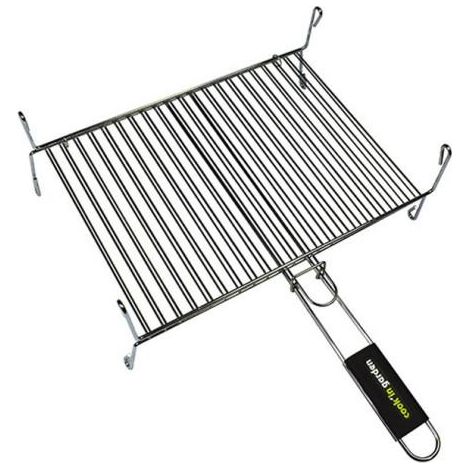 DOPPELTER FUSSGRILL 40X30CM1 GRIFF GARDEN MAX GR015