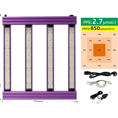 Lampe de culture LED, dimmable, spectre complet, 200W (1/2)