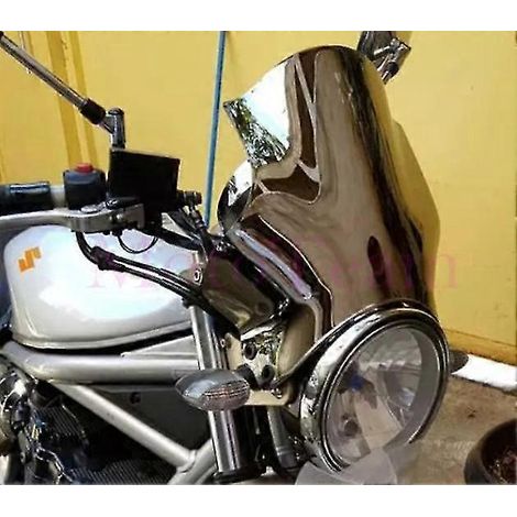 Nouveau pare-brise Twister argenté pour motos Kawasaki Z900rs, Z 900 Rs, W800, W650, W 800 650, Zr7, Zr-7 750, Er5, Er-5 et Er 500.