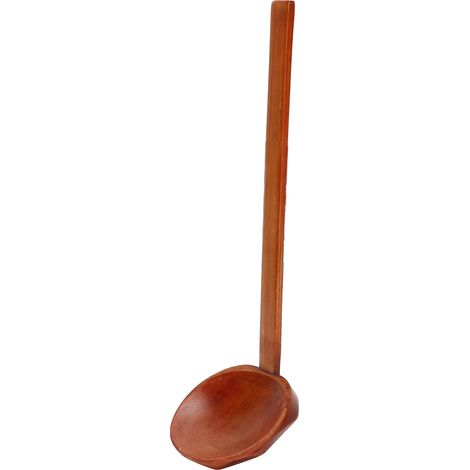 Cuillère à nouilles en bois élégante, de qualité alimentaire, à long manche, pour fondue chinoise et ramen (1/5)