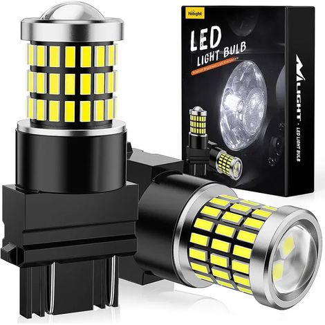 2er-Pack LED-Lampen 3156/3056/4157/3057/3157 (57 LEDs, kaltweiß 6100 K) – Ultrahell und wasserdicht (1/5)