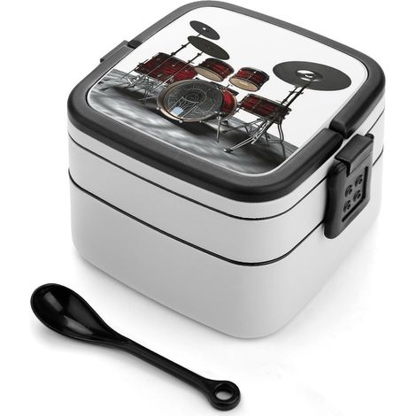 Ensemble de boîtes Bento Box rectangulaires à double (1/5)