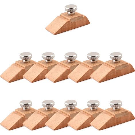 Generic Cale à Poncer en Bois, Fait à Main Cuir Artisanat Abrasif - Cuir Polissage Outil - DIY Bord Meulage Outil