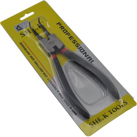 SK-112-7d Alicates Curvos para Circlips/Arandelas/Anillos de Seguridad 170mm (1/4)