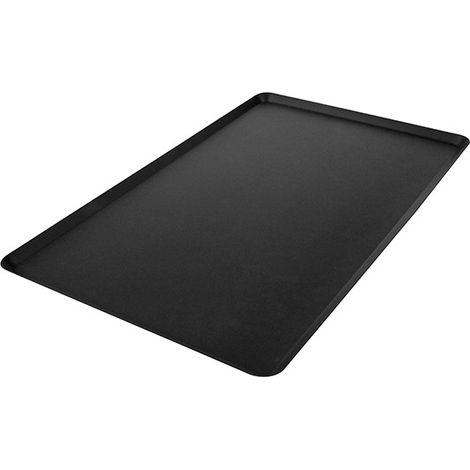 Plaque en aluminium, GN 1/1 - 4 côtés emboutie, double revêtement thermoplastique anti-adhésif 325x530x10 mm - VIRTUS