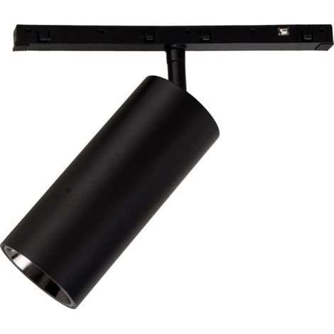 Faretto binario 1 fase nero LED 10W 3000K Maxlight (1/3)