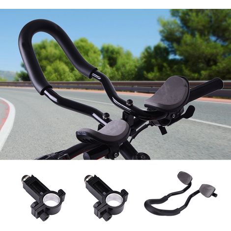 Poignée de Repos en Alliage d'Aluminium Stable avec Coussin en Mousse pour VTT et Vélo de Route (1/5)