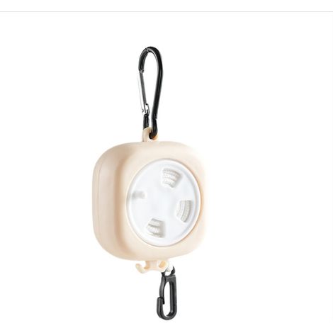 Étendoir à linge rétractable portable - Idéal pour les voyages et le camping (beige) (1/4)