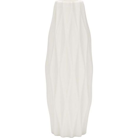Bardusch - Fleur Vase Décoration Vase en Plastique à Blanc Imitation Céramique Panier de Fleurs Vases de Décoration Nordique (1/4)