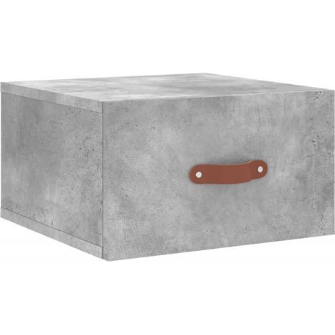 Maison Exclusive - Wand-Nachttisch Betongrau 35x35x20 cm