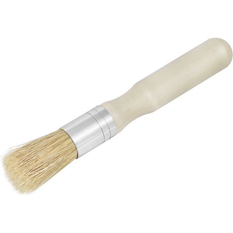 Brush À Pochoir - Brosse À Peinture À Poils Naturels En Bois - Pour Peinture À Lhuile Et Aquarelle - 10,3 cm - 1 Pièce (1/5)