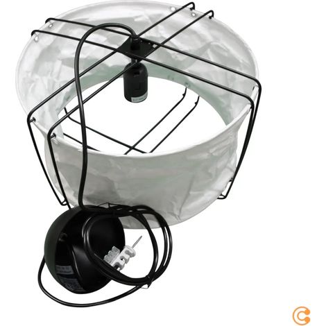 [NEUWERTIG] B-Ware Nordlux Pendelleuchte Hängelampe Cardine Weiß Schwarz Textil Metall E27 Led 35cm