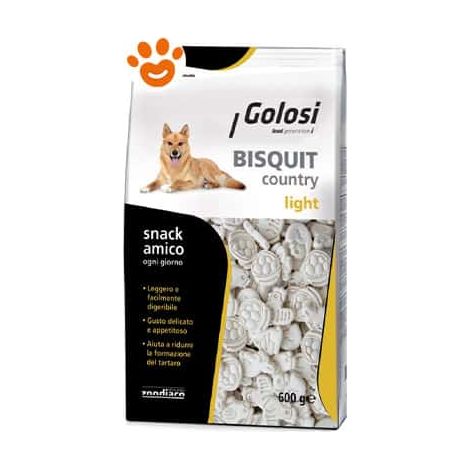 Golosi Dog Biscotti Country Light - Confezione 600 Gr - Snack