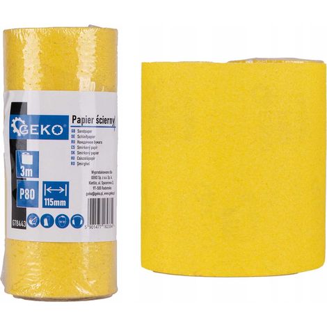 Schleifpapier - Rolle 115mm x 3m P80 (100)