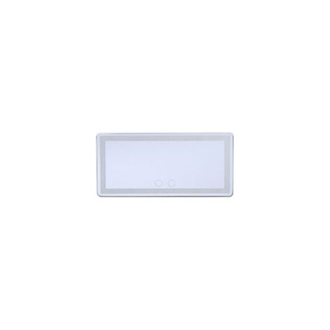 Miroir cosmétique de voiture, sundiguer, éclairage LED, rechargeable, réglable en trois couleurs, matériau ABS/verre/élastique, noir (1/5)