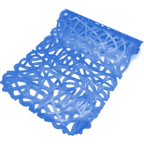 TAPPETO ANTISCIVOLO PER VASCA MOD. MIX  CM 72x36- Blu- DH- pezzi 1
