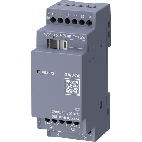 Siemens Logo 9 6ED1055-1FB00-0BA3 SPS-Erweiterungsmodul 115 V/AC, 115 V/DC, 230 V/AC, 230 V/DC (1/2)