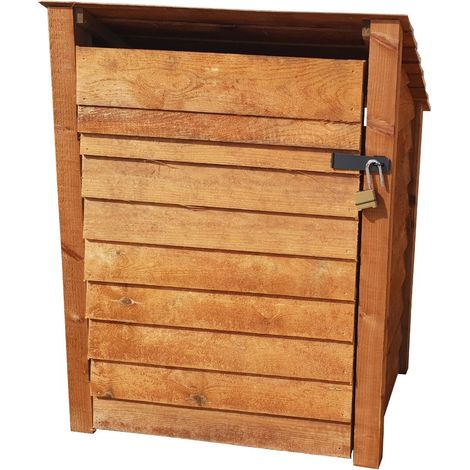 Wooden Tool Store Reverse Roof, W99xH126cm (Brown finish)