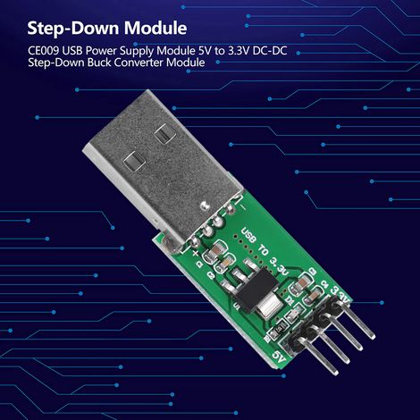 Module d'alimentation USB CE009 convertisseur abaisseur de tension 5V vers 3,3V (1/5)