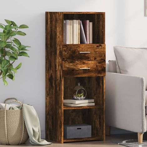 Highboard Räuchereiche 45x42,5x124 cm Holzwerkstoff (1/5)