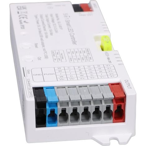 Contrôleur LED 5 en 1, Contrôle D'éclairage Intelligent pour Bandes RVB CCT et Monochromes, Parfait pour les Projets D'éclairage Domestique, 5,08 X 1,97 X 0,91 Pouces (1/5)