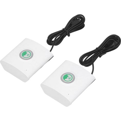 Sonnette interphone sans fil à très longue portée, 2 interphones d'intérieur adaptés à la communication à distance à domicile et au bureau, voix forte et claire, sécurité domestique, blanc. (1/5)