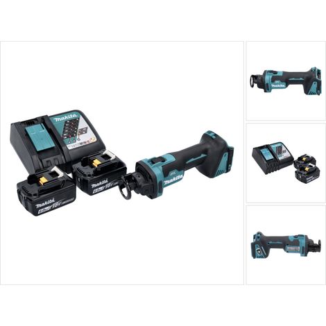 Fresa rotante a batteria Makita DCO 181 RG 18 V 32000 rpm brushless + 2x batteria ricaricabile 6,0 Ah + caricabatterie