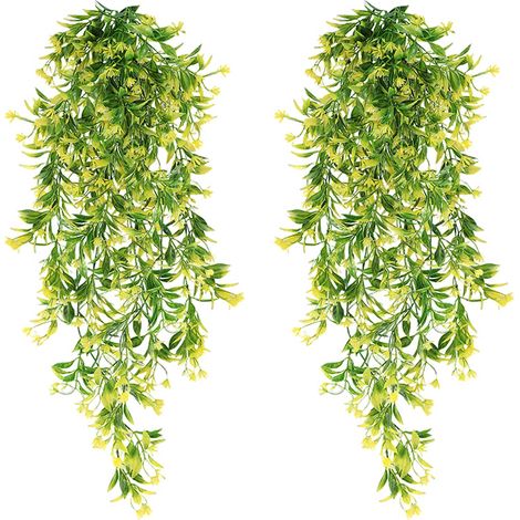 2 Pièces Plante Artificielle Tombante 78CM Plante Tombante Artificielle Fausse Plante Tombante Plantes Artificielles Interieur Tombantes Plantes Artificielles Suspendues pour Cuisine Jardin Bureau (1/5)