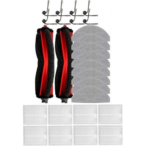 Für Roborock Q7 M5 / Q7 M5+ / Q7 L5 / Q7 L5+ / Q7 TF / Q7 TF+ / Q7B / Q7T+: Hauptersatzteile, Seitenfilter, Staubbeutel