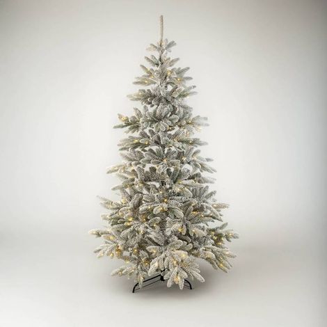 Sapin de Noël artificiel lumineux blanc 300 led Blanc Chaud 700 Branches 2m10