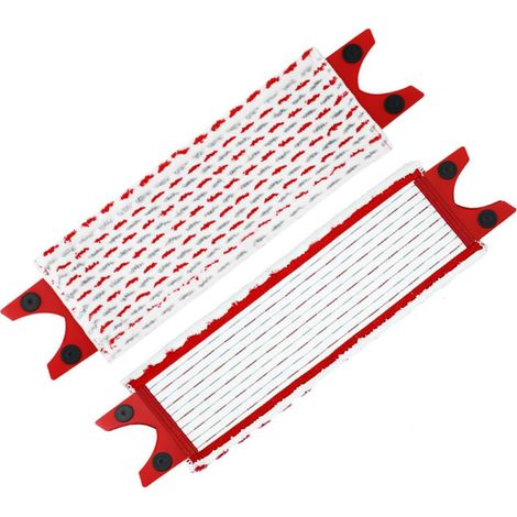 2 pièces housses de rechange microfibre haute qualité pour balai serpillière vileda ultramat xl – 51x14 cm, pour taches de nettoyage, lavage sol