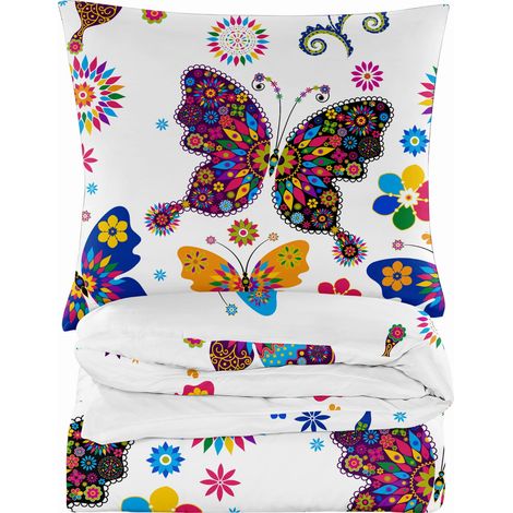 BAUMWOLLBETTWÄSCHE 200x200 ŁOWICKA SCHMETTERLING