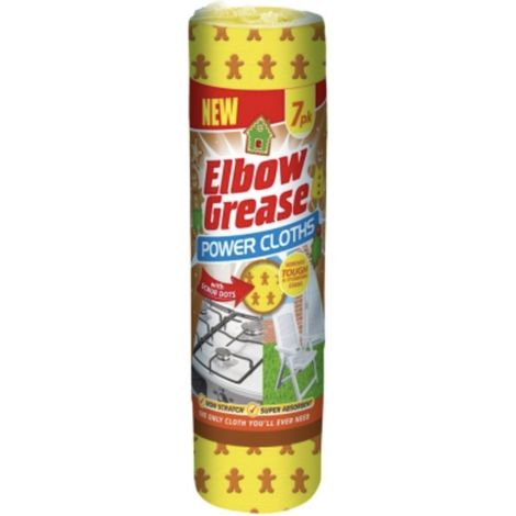 Paños para fregar con estampado de pan de jengibre Elbow Grease, 7 piezas