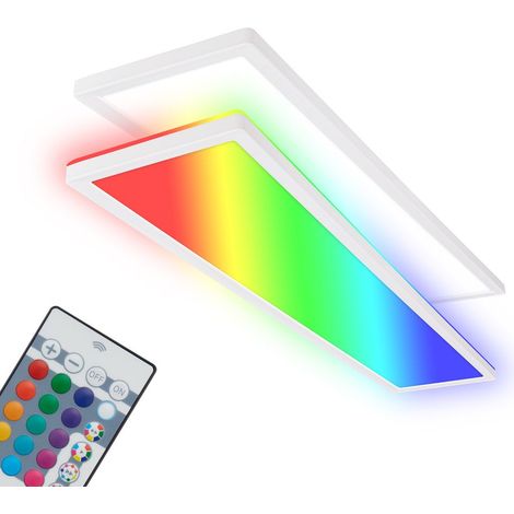LED Deckenlampe flach Deckenleuchte Fernbedienung Dimmbar RGB Wohnzimmer