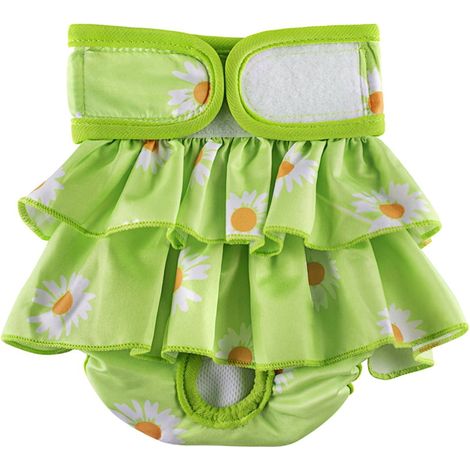 Couche Pour Chienne - Lavable Réutilisable - Absorbante Anti-Fuites - Pour Chaleur Physiologique ou Incontinence - Tailles XS à XL (1/5)