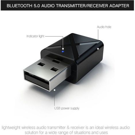 1 Émetteur-récepteur Bluetooth 5.0, adaptateur sans fil USB, pour TV et chaîne stéréo (1/4)