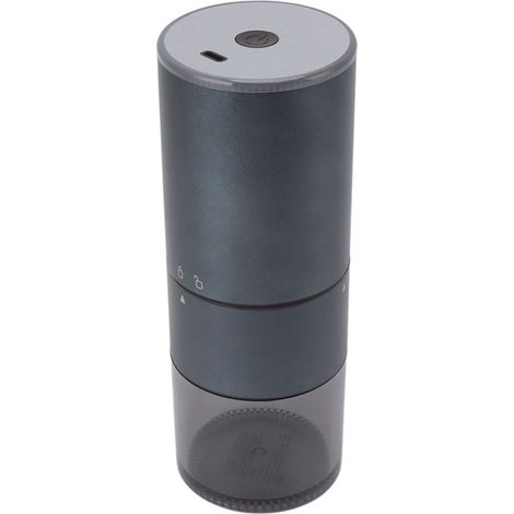 Elektrische Kaffeemühle, fein/grob einstellbar, automatischer USB-Ladeanschluss, tragbar, kabellos, 110 ml, blau-grau (1/5)
