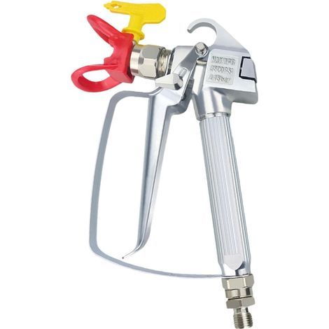 Pulvérisateur airless, accessoires de pulvérisation de peinture, accessoires de pulvérisation airless d'intérieur, rouge avec buse (1/5)