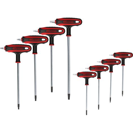 KS TOOLS  Llave Torx  en T  acodada,  8 piezas,  con orificio  - 151.8165 (1/5)