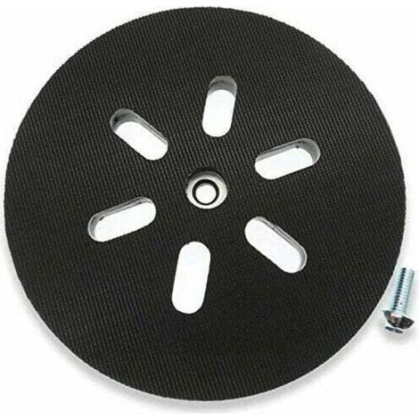 Patin de ponçage 150 mm – pour ponceuse excentrique Bosch GEX 150 AC, PEX 15 AE, GEX 150 Turbo – 150 mm avec vis (1/5)