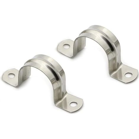 Collier Fixation Tube 25mm - 25mm Collier de Serrage, 25 PCS Acier Inoxydable U-Tube Pince Anneau De Connexion Tuyau Pince Carte Carte D'équitation Selle Carte Tuyau Attache (1/5)