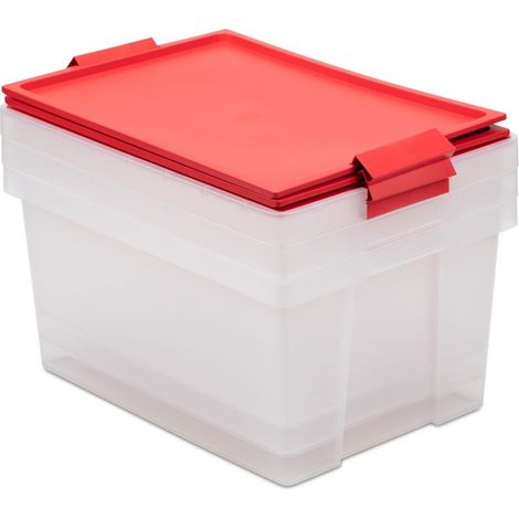 LOTE 3 CAJAS MULT. 35L ROJO TATAY