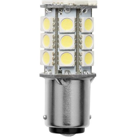 Barthelme 52143015 LED-Signalleuchte Tageslichtweiß BA15d 10 V/DC, 30 V/DC, 10 V/AC, 18 V/AC 3