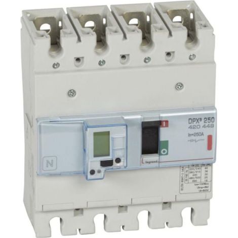Interruttore elettronico con unità di misura DPX³250 potere di interruzione 36kA 400V - 4P - 250A - LEGRAND - LEG420449