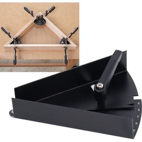 Étau d'angle réglable 45° haute dureté pour fixation précise en menuiserie