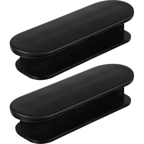Lot de 2 poignées adhésives pour porte de balcon, porte-fenêtre extérieure, tiroir, noir (1/5)