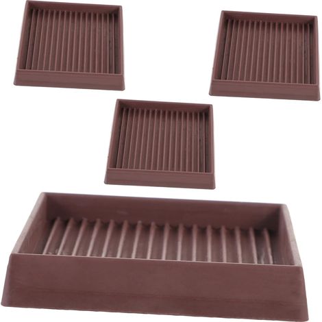 Lot de 4 protections antidérapantes pour meubles, patins carrés (1/5)