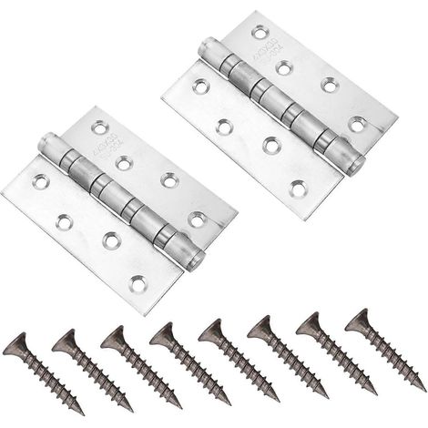 2 charnières de porte en acier pour armoire/penderie, pivot invisible (1/5)