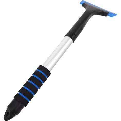 Bottes de neige télescopiques multifonctionnelles pour voiture, grattoir à glace et outil de déneigement compact et portable, adaptés aux jardins et au camping hivernal.