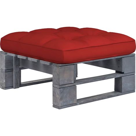 Canapé de jardin palette Canapé Pouf relax - Bois de pin imprégné de gris BV262087 - BonneVie (1/5)